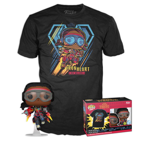 Cover for Funko · Funko Pop! &amp; Tee (adult): Marvel Black Panther Wakanda Forever - Iron Heart Riri Williams (glows In (Legetøj) (2023)