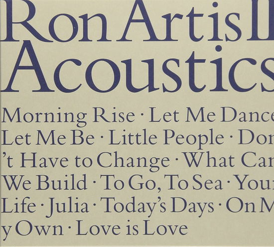 Cover for Ron Artis II · Acoustics (CD) [Japan Import edition] (2018)