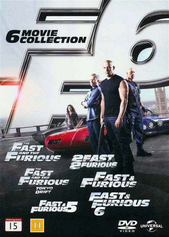 6 Movie Collection - The Fast & The Furious - Elokuva - PCA - UNIVERSAL PICTURES - 5050582946796 - torstai 26. syyskuuta 2013