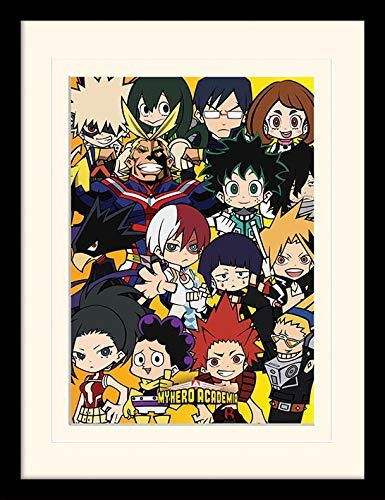 My Hero Academia - Chibi Characters (stampa In Cornice Bordata Plexiglass 30x40cm) - My Hero Academia - Merchandise -  - 5051265989796 - 