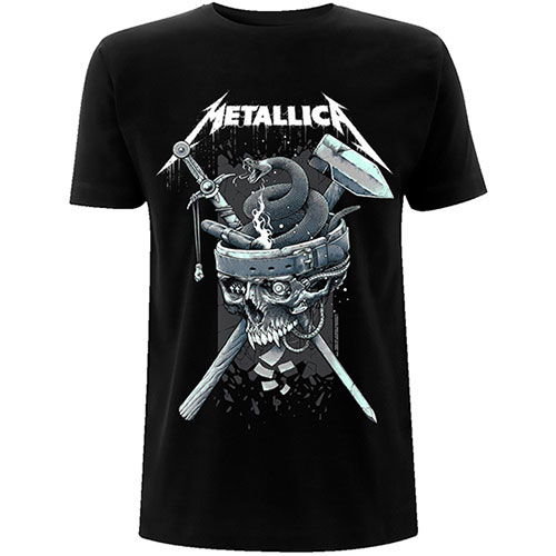 Cover for Metallica · Metallica Unisex T-Shirt: History White Logo (T-shirt) [size L] [Black - Unisex edition] (2025)