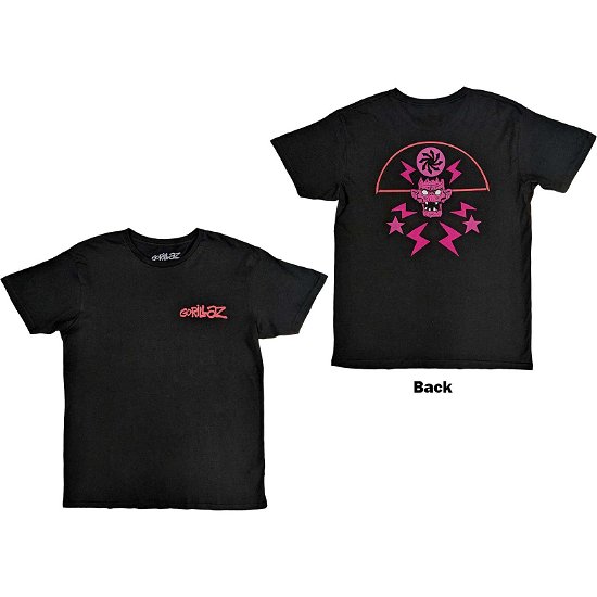 Gorillaz Unisex T-Shirt: Cult of Gorillaz (Back Print) - Gorillaz - Mercancía -  - 5056561093796 - 