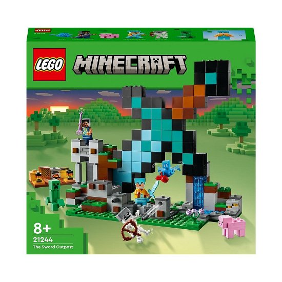 LEGO Minecraft 21244 Uitvalbasis Zwaard - Lego - Fanituote -  - 5702017415796 - 
