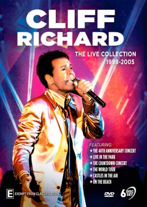 Cover for Cliff Richard - the Live Collection 1998-2005 (DVD) (2020)