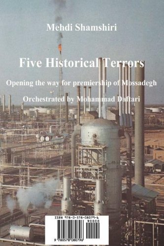 Five Historical Terrors - Mehdi Shamshiri - Livres - Mehdi Shamshiri - 9780578080796 - 2 juin 2011
