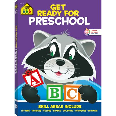 Cover for School Zone · School Zone Get Ready for Preschool Workbook (Paperback Book) (2017)