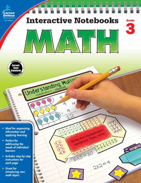 Cover for Carson-dellosa Publishing · Math, Grade 3 (Paperback Book) (2015)