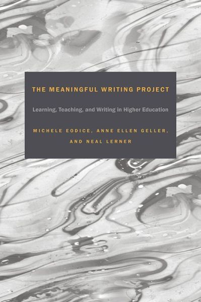 Cover for Michele Eodice · The Meaningful Writing Project: Learning, Teaching and Writing in Higher Education (Paperback Book) (2017)