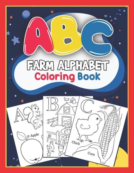 Cover for Platinum Press · ABC Farm Alphabet Coloring Book (Pocketbok) (2019)