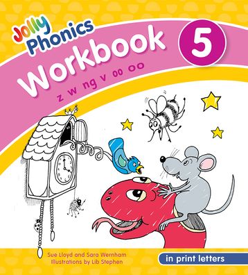 Cover for Sue Lloyd · Jolly Phonics Workbook 5: in Print Letters (American English edition) - Jolly Phonics Workbooks, Set of 1-7 (Pocketbok) [American English edition] (2020)