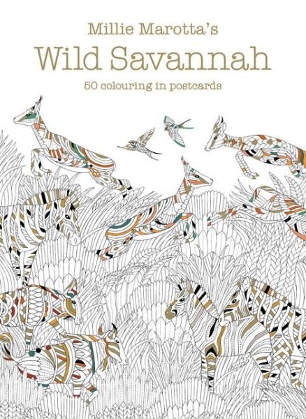 Cover for Millie Marotta · Millie Marotta's Wild Savannah Postcard Box: 50 beautiful cards for colouring in (Postcard) (2016)