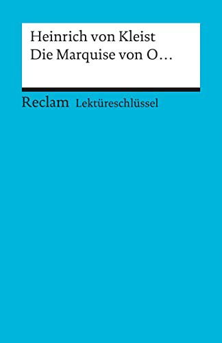 Reclam Ub 15379 Lekt.kleist.marquise - Heinrich Von Kleist - Książki -  - 9783150153796 - 