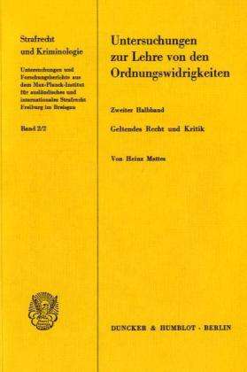 Cover for Mattes · Untersuchungen zur Lehre von den (Book) (1982)