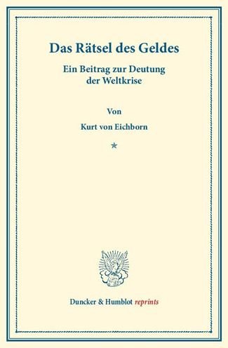 Cover for Eichborn · Das Rätsel des Geldes. (Bok) (2013)