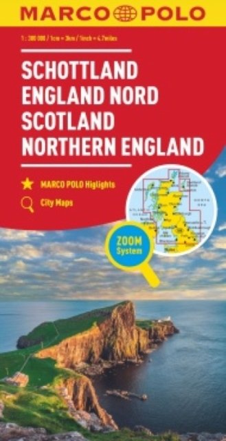 Cover for Marco Polo · Scotland Marco Polo Map: Also covers Northern England - Marco Polo Maps (Landkarten) (2023)