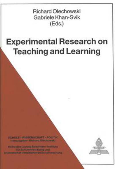Cover for Experimental Research on Teaching and Learning (Hardcover Book) (1994)