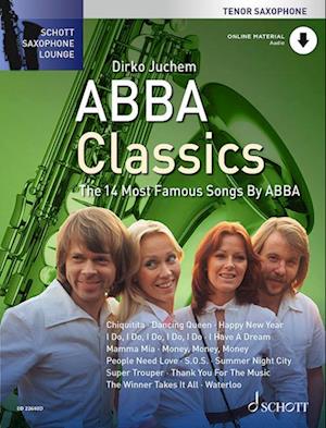 Cover for Abba Classics: The 14 Most Famous Songs by ABBA. tenor saxophone. (Sheet music) (2023)