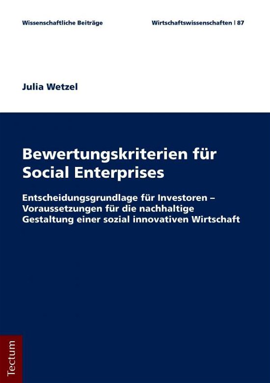 Cover for Wetzel · Bewertungskriterien von Social E (Book) (2018)