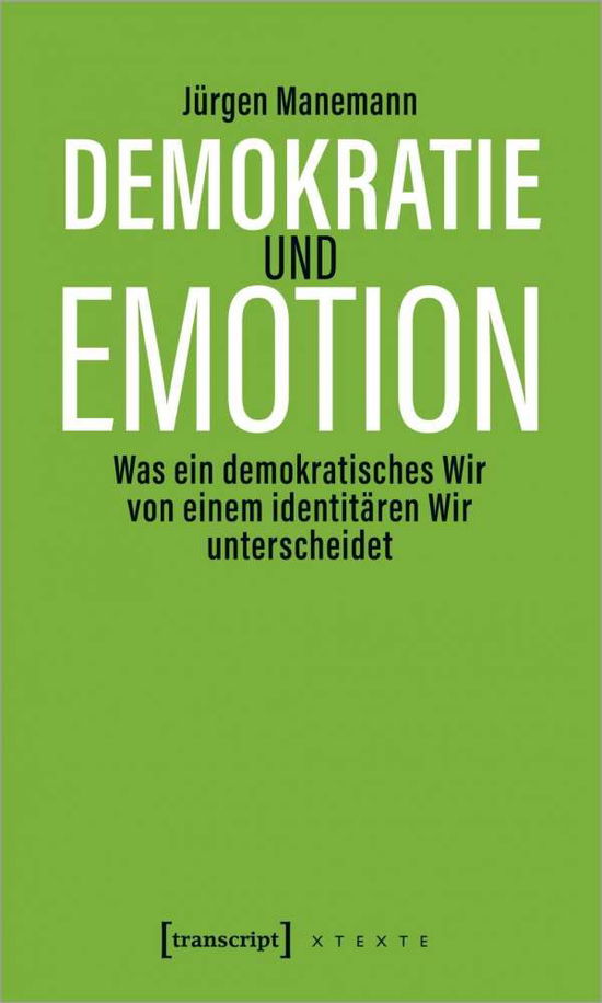 Cover for Manemann · Demokratie und Emotion (Book)