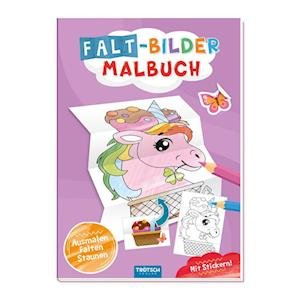 Cover for Trötsch Verlag · Trötsch Malbuch Faltbilder-Malbuch Einhorn (Book) (2023)