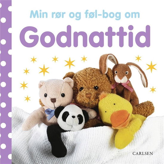 Cover for . · Min rør og føl bog om: Min rør og føl bog om - Godnattid (Cardboard Book) [1º edição] (2023)