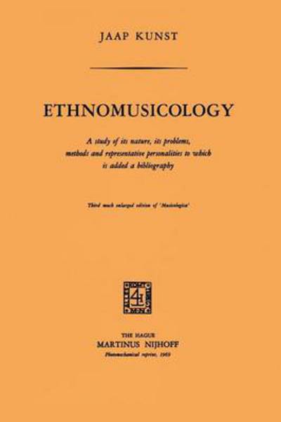 Cover for Kunst · Ethnomusicology (Book)