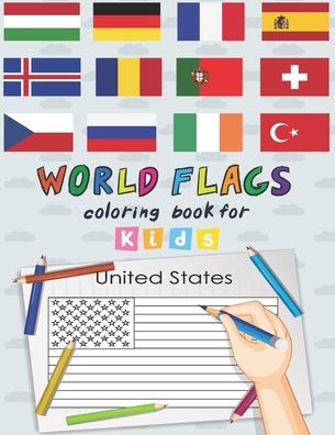 Cover for Barkoun Press · World Flags The Coloring Book for kids (Paperback Book) (2020)