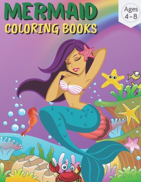 Cover for Razib Self Publisher · Mermaid Coloring Book age 4-8 (Paperback Book) (2021)