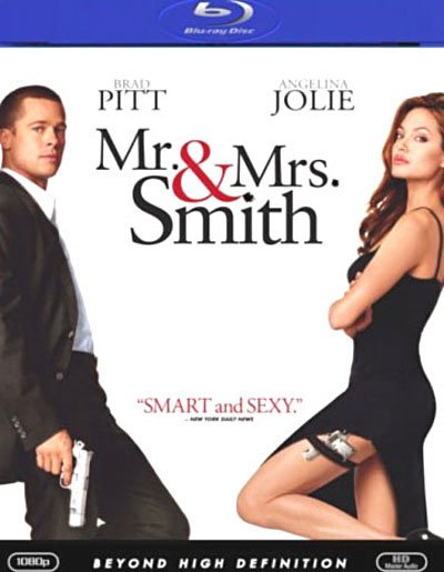 Cover for Mr &amp; Mrs Smith (Blu-ray) (2007)