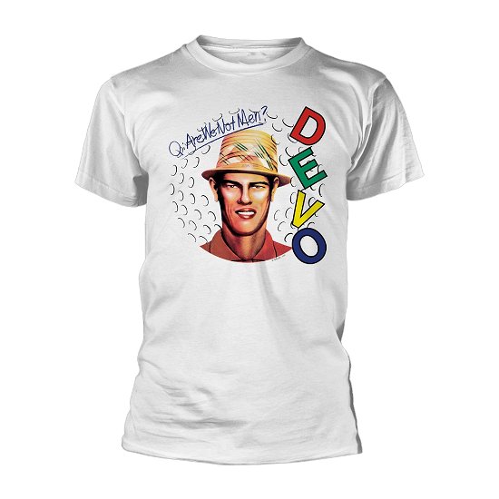 Cover for Devo · Are We Not Men? (White) (T-shirt) [size S] [White edition] (2018)