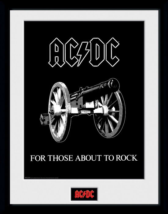 Cover for Ac/Dc: For Those About To Rock (Stampa In Cornice 30x40cm) (MERCH)