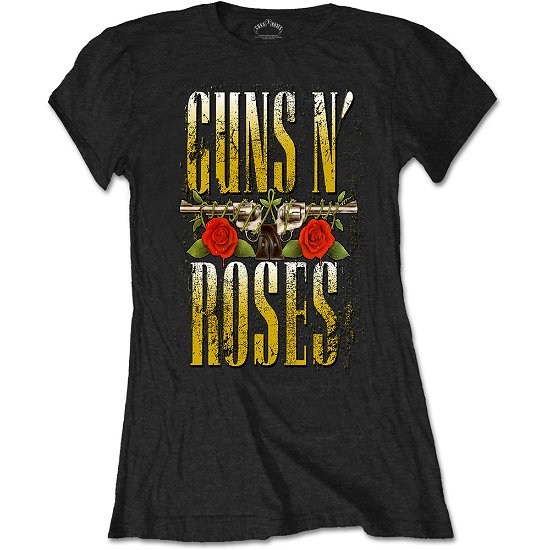 Guns N' Roses Ladies T-Shirt: Big Guns - Guns N Roses - Fanituote - Unlicensed - 5055979951797 - 