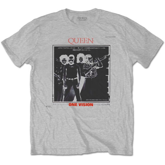 Cover for Queen · Queen Unisex T-Shirt: Japan Tour '85 (Grey) (T-shirt) [size S] [Grey - Unisex edition] (2020)