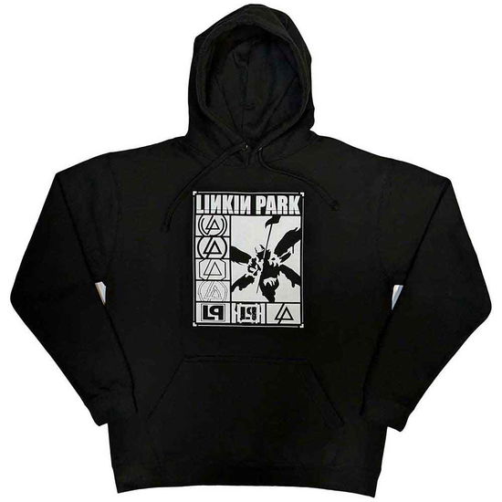 Linkin Park Unisex Pullover Hoodie: Logos Rectangle - Linkin Park - Merchandise -  - 5056737217797 - 