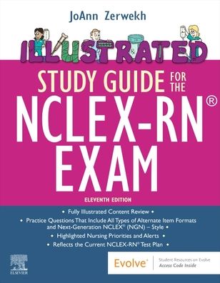 Cover for Zerwekh, JoAnn (President / CEO, Nursing Education Consultants, Inc., Chandler, Arizona) · Illustrated Study Guide for the NCLEX-RN® Exam (Taschenbuch) (2022)