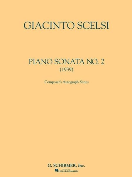 Cover for Giacinto Scelsi · Sonata No. 2 (1939) (Taschenbuch) (1986)