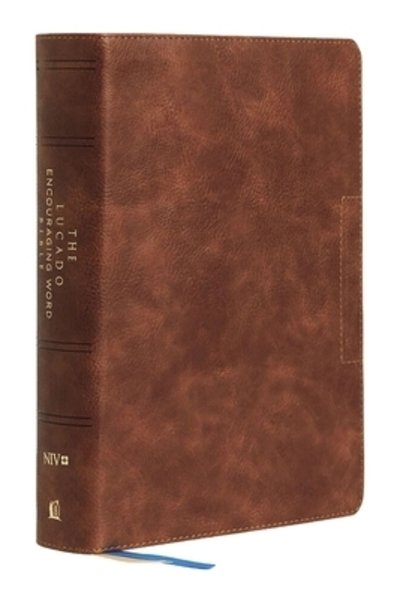 Cover for Max Lucado · NIV, Lucado Encouraging Word Bible, Brown, Leathersoft, Thumb Indexed, Comfort Print Holy Bible, New International Version (Bog) (2020)