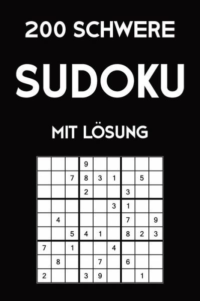 Cover for Tewebook Sudoku · 200 schwere Sudoku mit Lösung (Paperback Book) (2019)