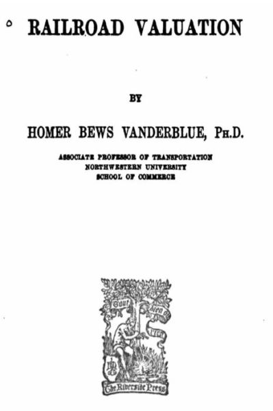 Cover for Homer Bews Vanderblue · Railroad Valuation (Paperback Book) (2016)