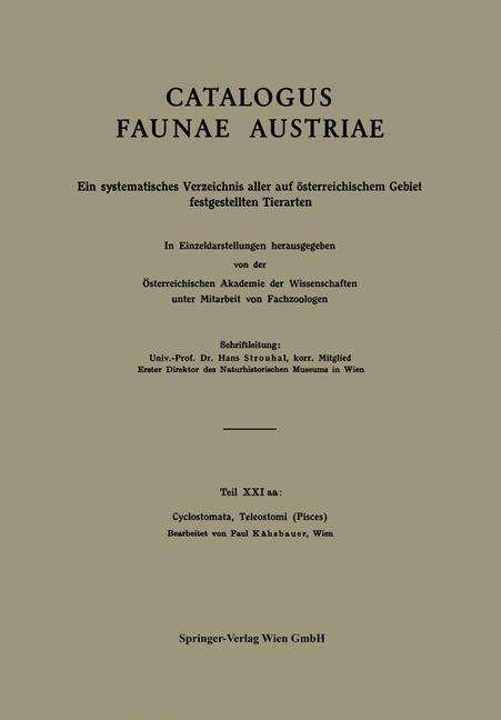 Paul Kahsbauer · Cyclostomata, Teleostomi (Pisces) (Pocketbok) [1961 edition] (1961)