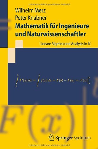 Cover for Merz  Wilhelm · Mathematik F  R Ingenieure Und Naturwis (Paperback Book) [German, 2013 edition] (2012)