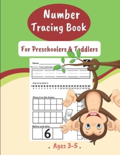 Cover for Thunder Publishing · Number Tracing Book For Preschoolers &amp; Toddlers Ages 3-5 (Paperback Bog) (2020)