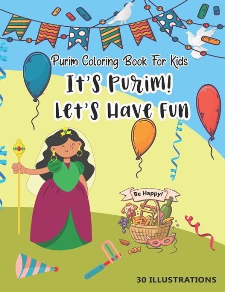 Cover for Ash Mejru · Purim Coloring Book For Kids (Paperback Book) (2021)