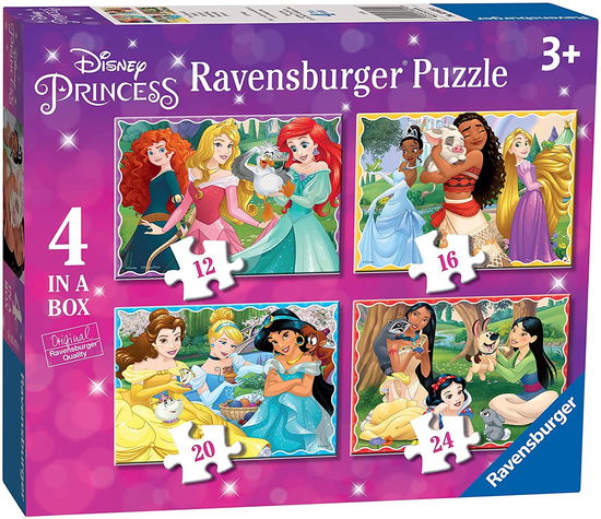 Cover for Disney: Ravensburger · Puzzle 4 In A Box - Principesse Disney (MERCH)