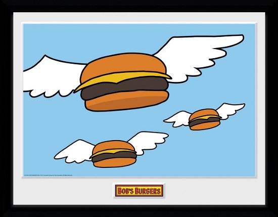Cover for Bob's Burgers · Bob's Burgers - Flying Burgers (Stampa In Cornice 30x40 Cm) (MERCH)