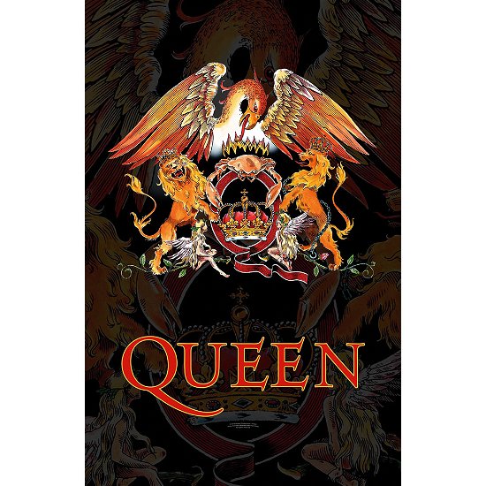 Queen Textile Poster: Crest - Queen - Fanituote - ROCKOFF - 5055339794798 - 