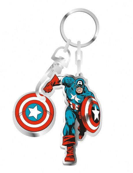 Marvel: Captain America Backing Card Boxed (Portachiavi) - Marvel - Merchandise - HALF MOON BAY - 5055453445798 - 