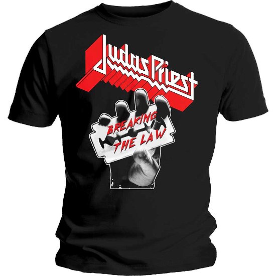 Judas Priest Unisex T-Shirt: Breaking The Law - Judas Priest - Merchandise - PHM - 5056170639798 - 26. november 2018