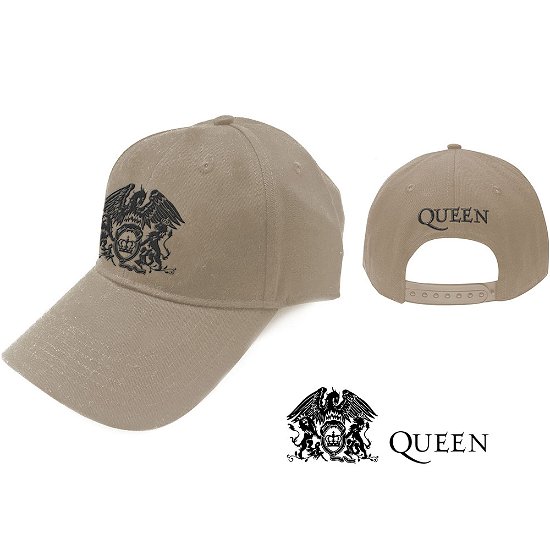 Queen Unisex Baseball Cap: Black Classic Crest - Queen - Merchandise - ROCK OFF - 5056170671798 - 