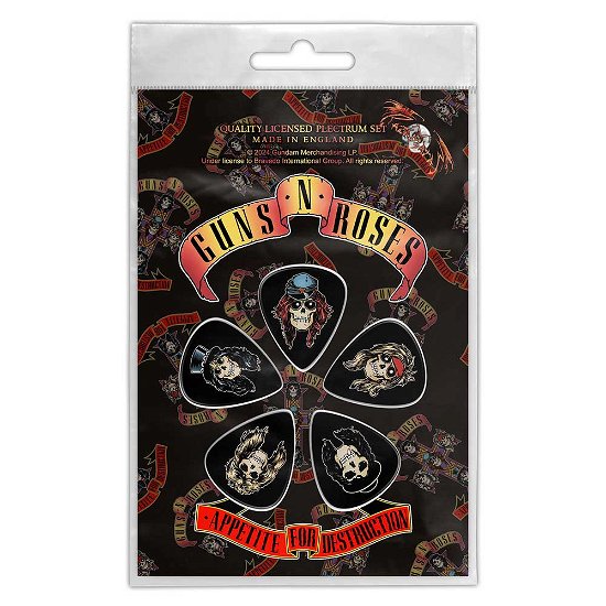 Guns N' Roses Plectrum Pack: Appetite For Destruction - Guns N Roses - Produtos -  - 5056365727798 - 